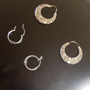 Sterling silver earrings